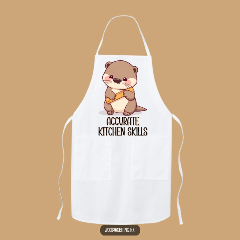 Funny Otter Measuring Apron: Cook or Craft with Precision!