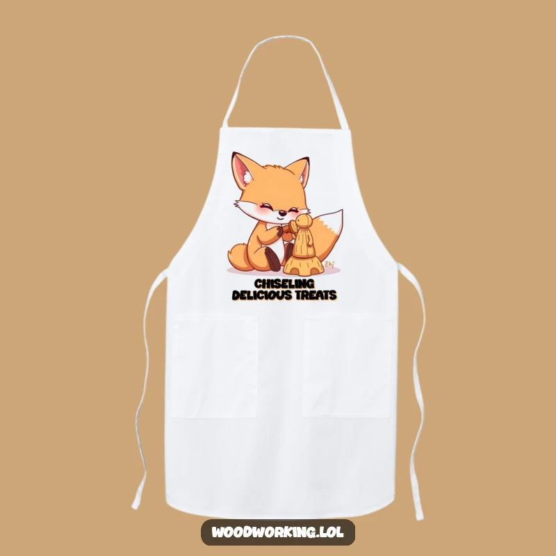 Funny Fox Woodworker Apron: Hilarious Protection for Your Projects