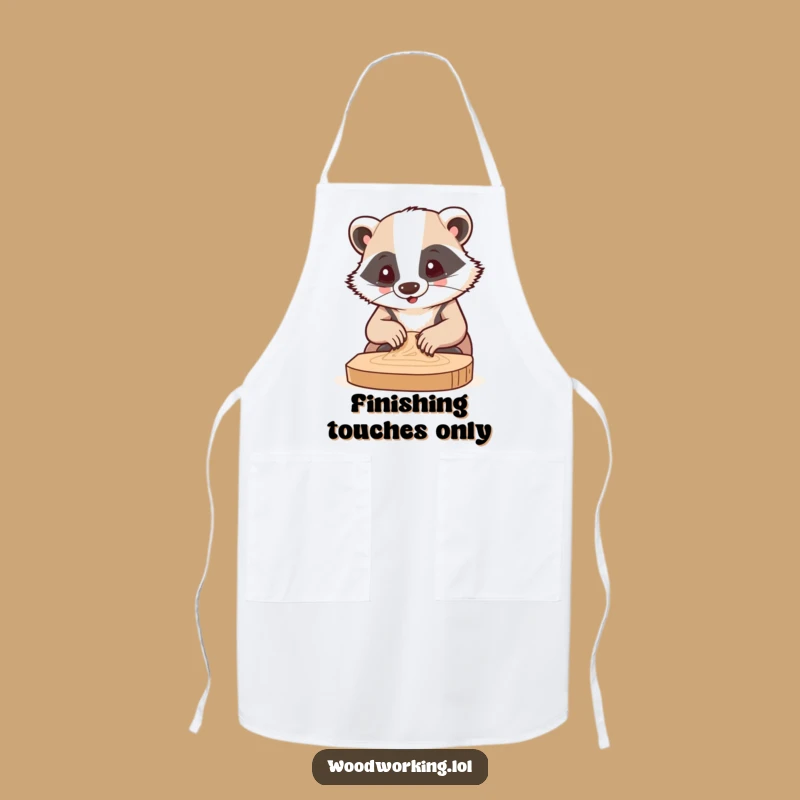 Funny Badger Sanding Wood Apron: Hilarious Protection for DIY Masters