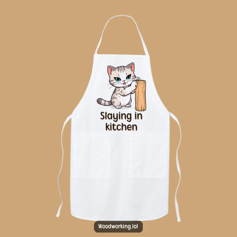 Funny Cat Claw Sharpener Apron: Sharpen Your Cooking Skills!
