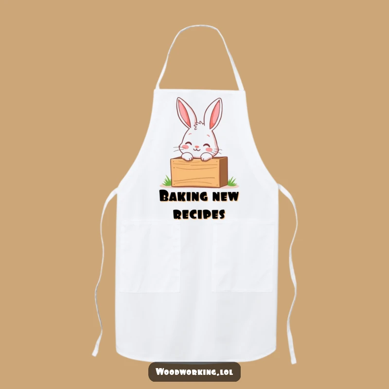 Funny Curious Bunny Toolbox Apron - Kitchen Wear for Curious Creators