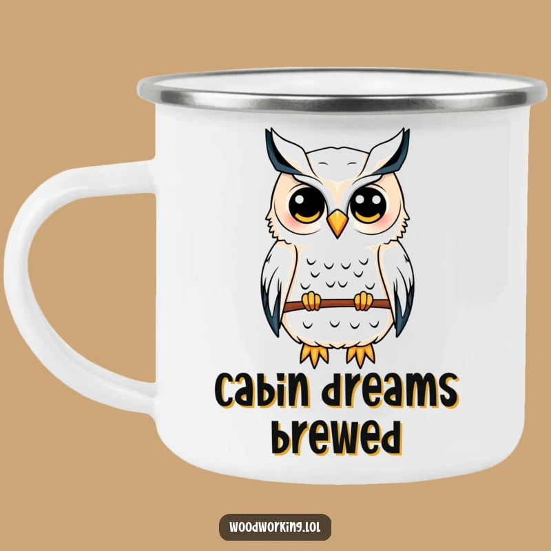 Funny Owl Architect Camping Mug: Plan Your Adventures with a Wise Owl