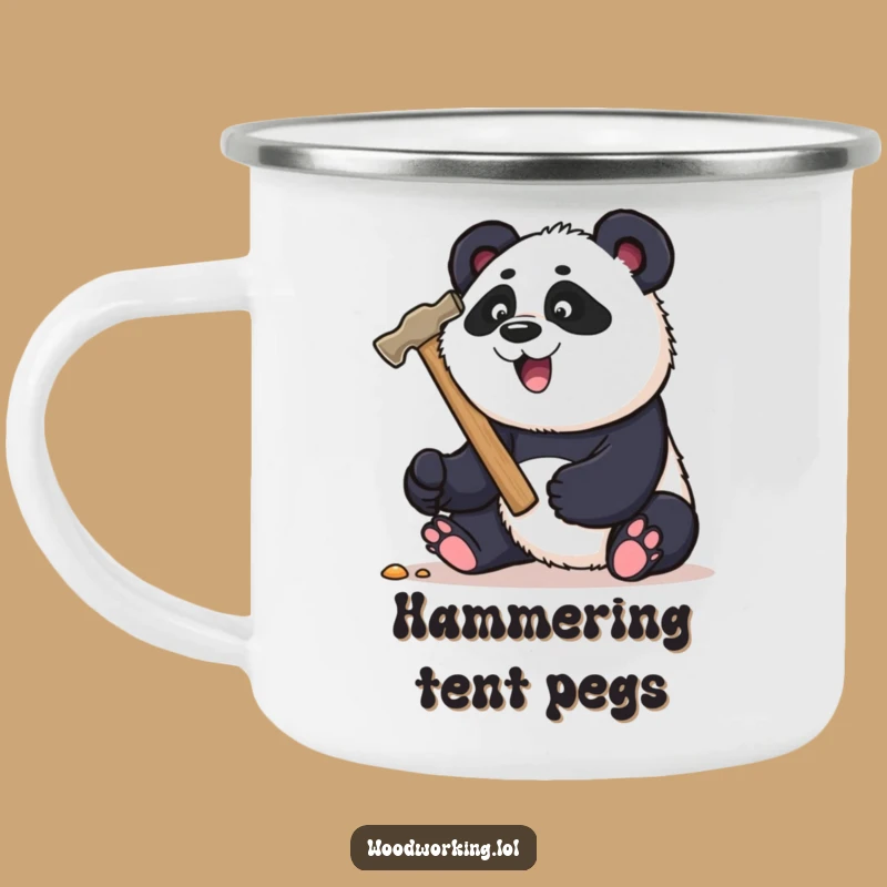 Funny Panda Carpenter Camping Mug: Build Memories Around the Fire!