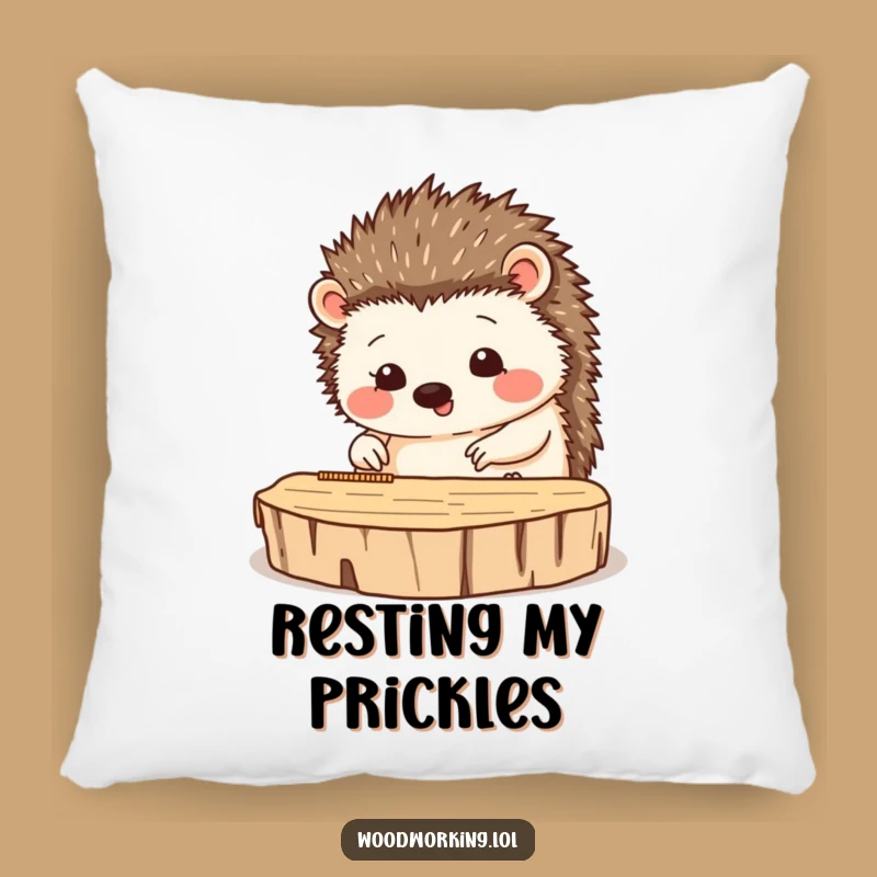 Funny Hedgehog Pillow: Precise Comfort - Cozy Craft Accent