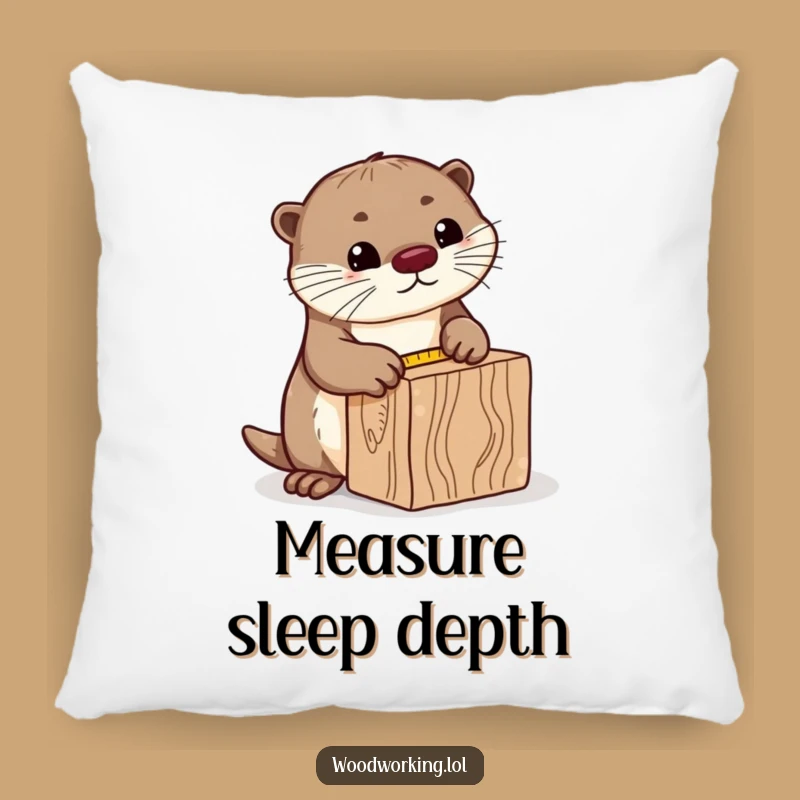 Funny Curious Otter Pillow: Cuddle with Precision and This Cozy Gift