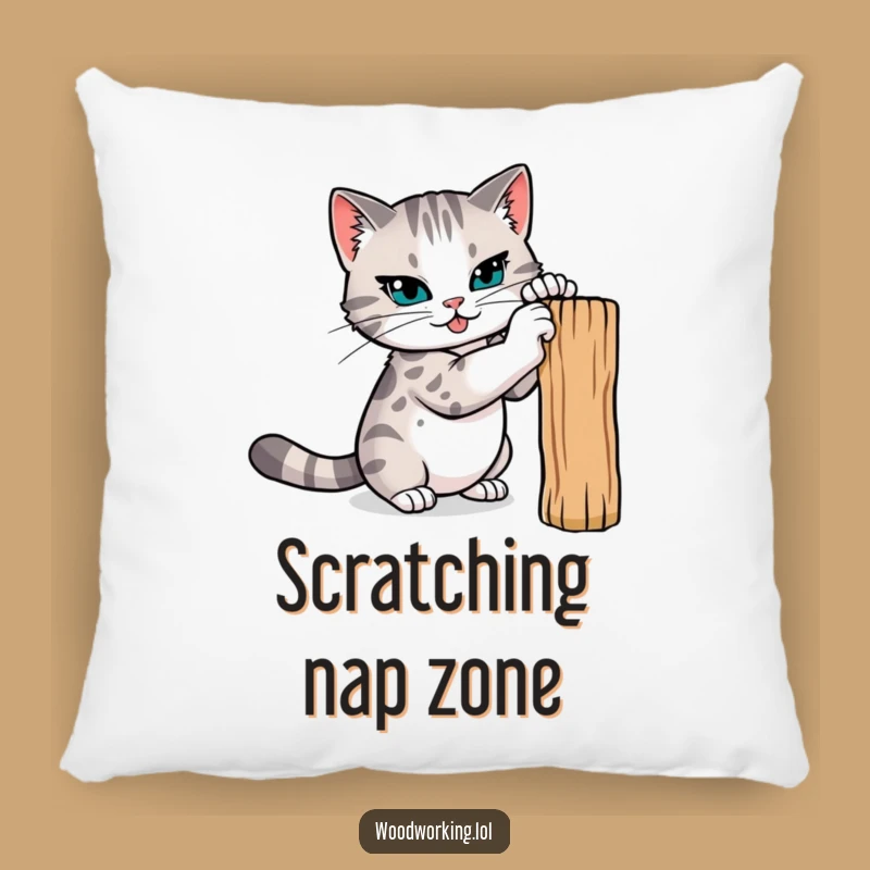 Funny Cat Claw Sharpener Pillow: Cuddle Up with Attitude!
