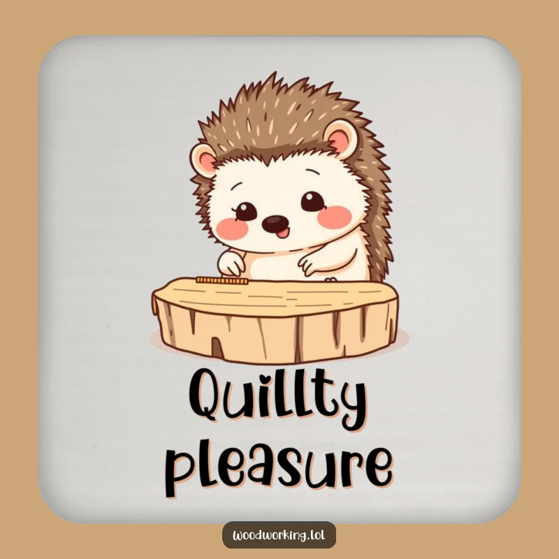 Funny Hedgehog Coasters: Precise Protection - Humorous Table Gift