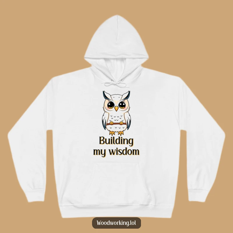 Funny Owl Architect Hoodie: Cozy Up with a Blueprint-Sketching Wise Owl