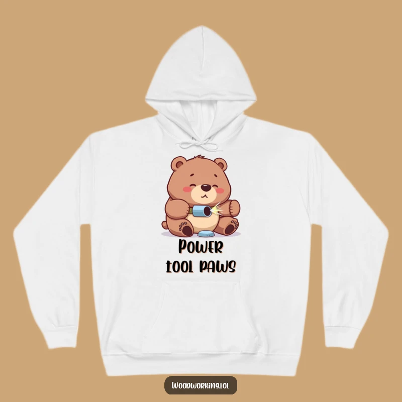 Cozy Funny Bear Hoodie: Warmth for the Dedicated Builder