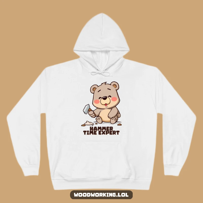 Funny Bear Carpenter Hoodie: Cozy Up with Hilarious DIY Humor - Perfect Gift!