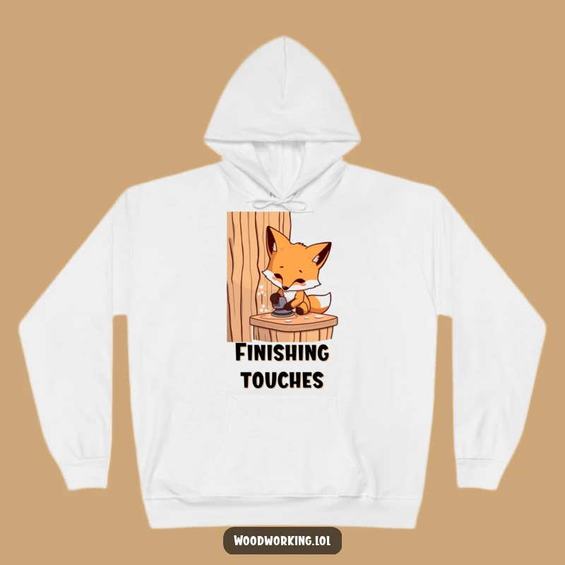 Funny Fox Carpenter Hoodie: Stay Cozy While You Craft with Humor!