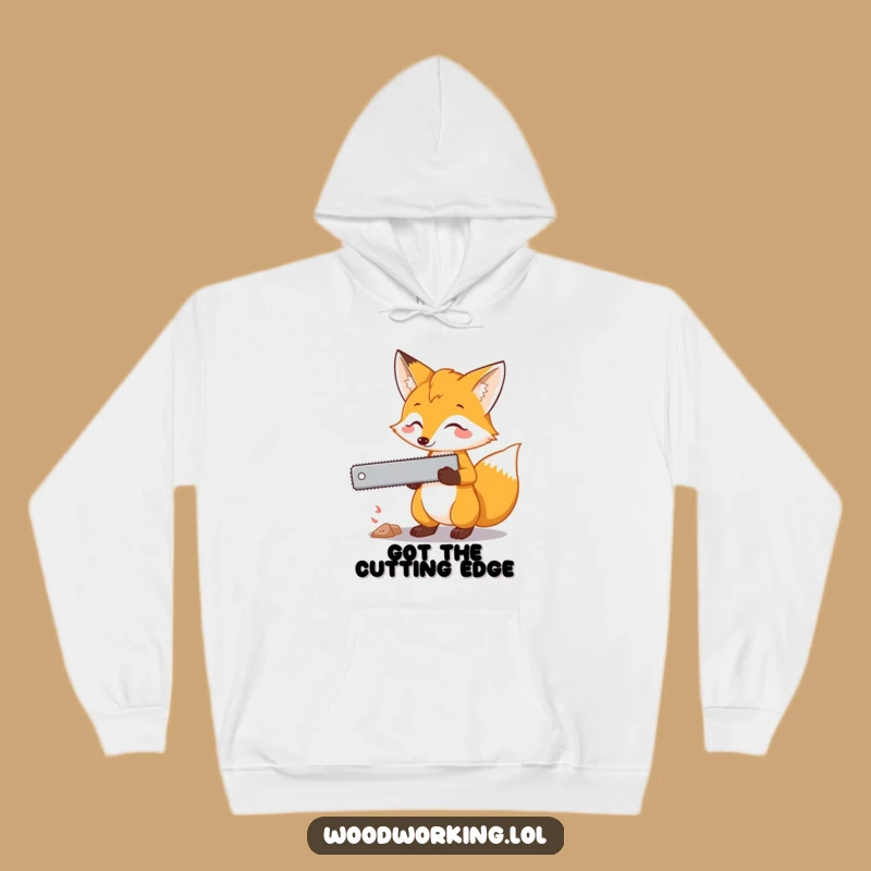 Funny Fox Saw Hoodie: Stay Cozy and Plan Your Next Move with Hilarious Style