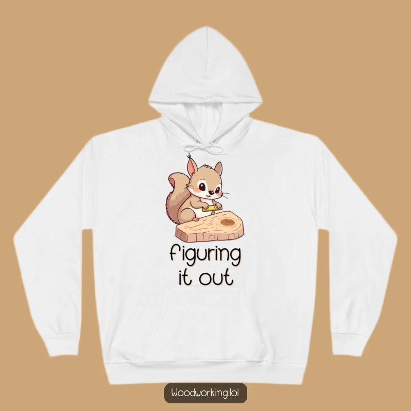 Funny Squirrel Measurer Hoodie: Stay Cozy While You Measure!
