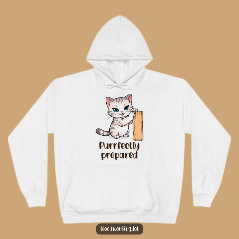 Funny Cat Claw Sharpener Hoodie: Cozy Up with Fierce Style!