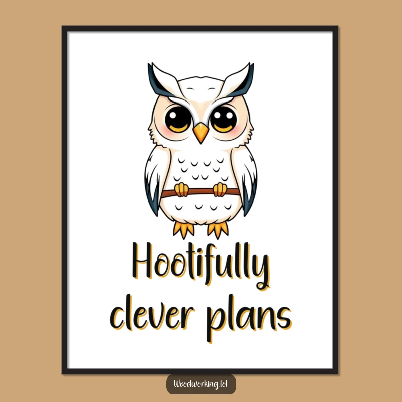 Free Printable Wall Art: Owl Architect, Intelligent Downloadable Art Decor