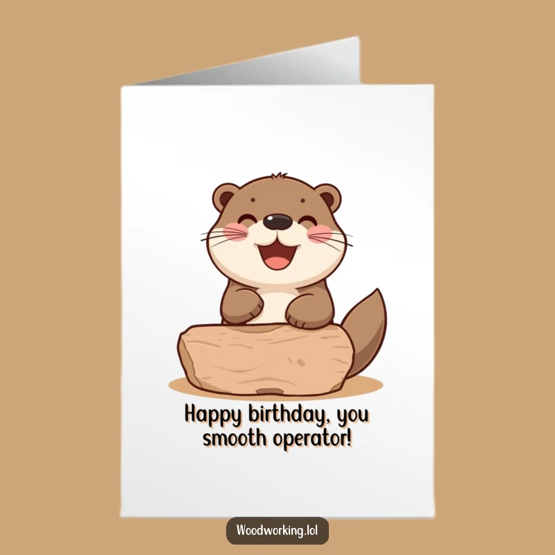 Free Printable Birthday Card: Otter's Crafty Creation, Funny Downloadable Gift for DIY Fans