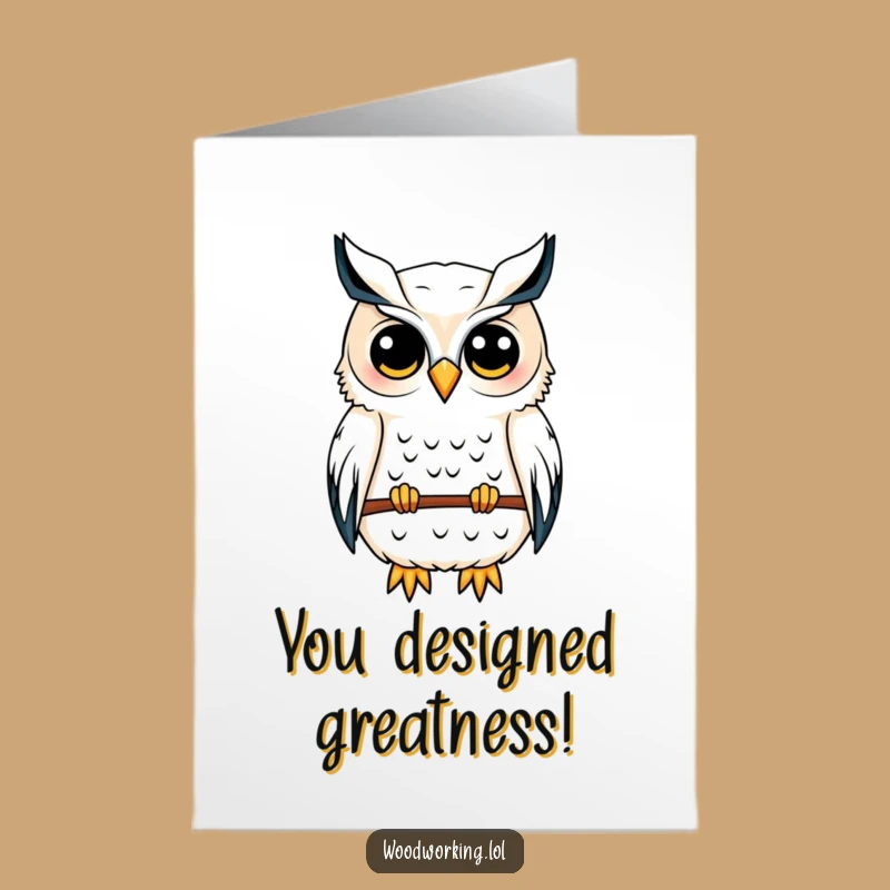 Free Printable Congrats Card: Owl Designer - Celebrate with Downloadable Ingenuity