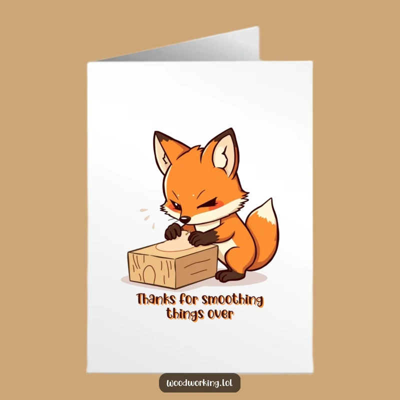 Free Printable Thank You Card: Focused Fox, Downloadable Thanks