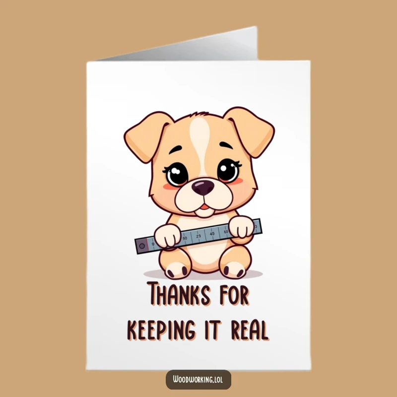 Free Printable Thank You Card: Puppy's Perfect Thanks - Funny Downloadable Gift!