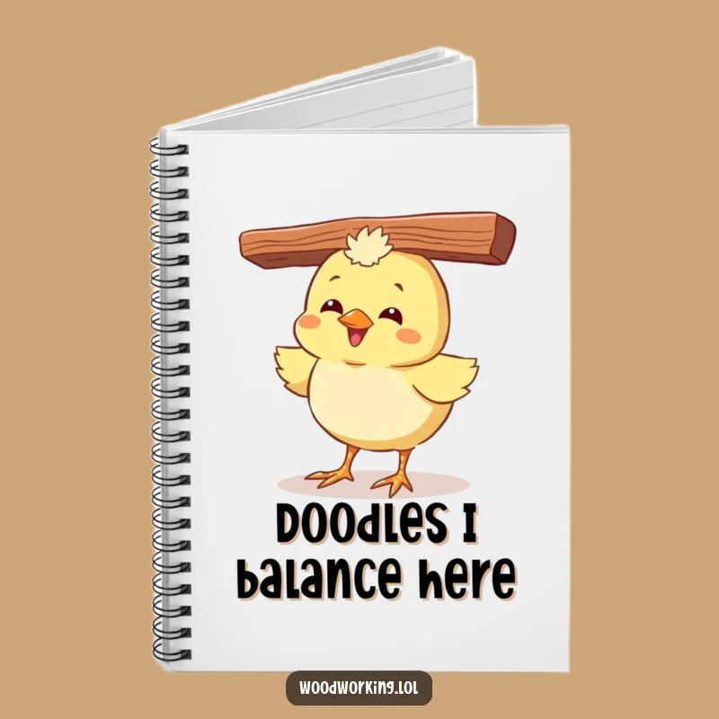 Funny Chick Notebook: Giggling Bird Balances Your Ideas