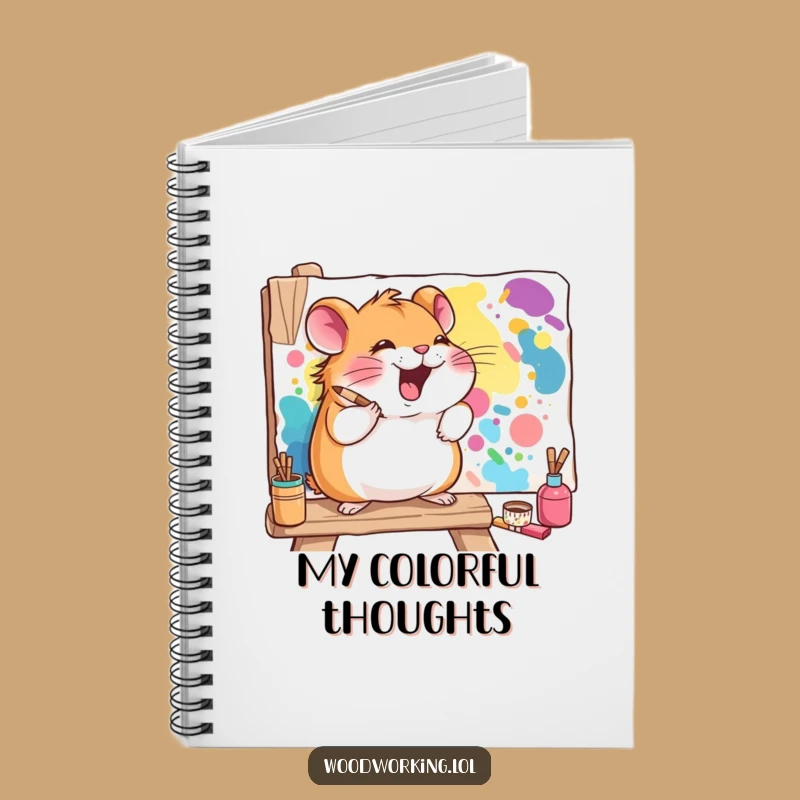 Funny Hamster Artist Notebook: Doodle and Create with a Giggling Hamster