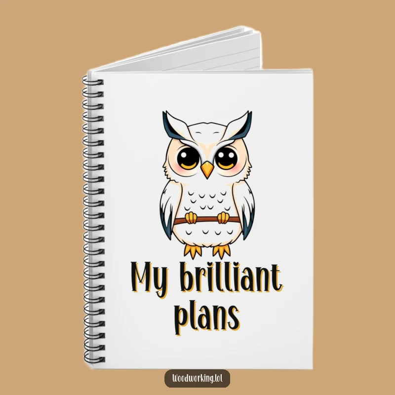 Funny Owl Architect Notebook: Sketch Your Plans with a Wise Owl