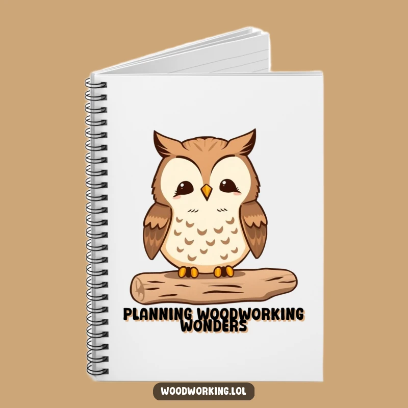 Funny Proud Owl Woodworker Notebook - Jot Down Plans with Meticulous Detail