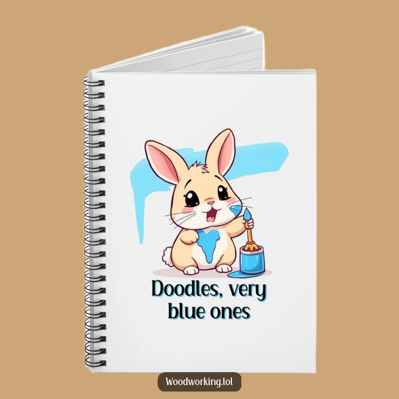 Funny Rabbit Art Notebook: Capture Ideas with Paint Splatter Humor