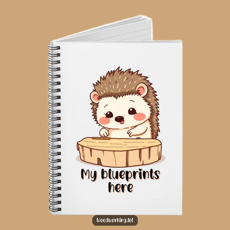 Funny Hedgehog Notebook: Precision Plans - Humorous Journal