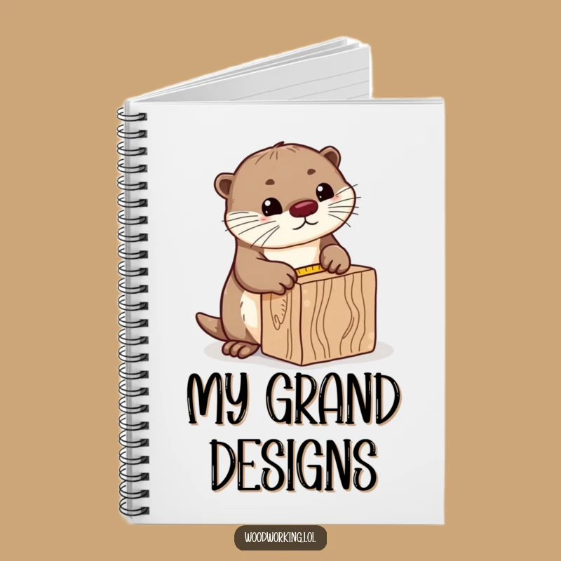 Funny Curious Otter Notebook: Jot Down Precise Plans with this Measuring Gift