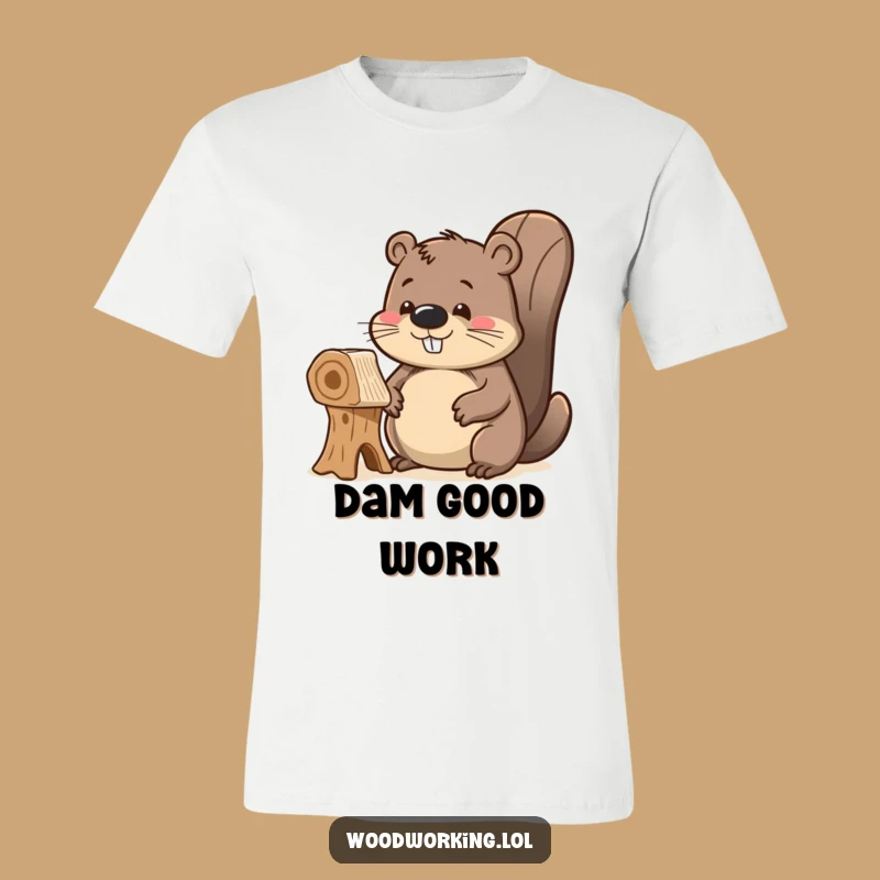 Funny Delighted Beaver T-Shirt: Wear Your Masterpiece Pride with this Hilarious Gift