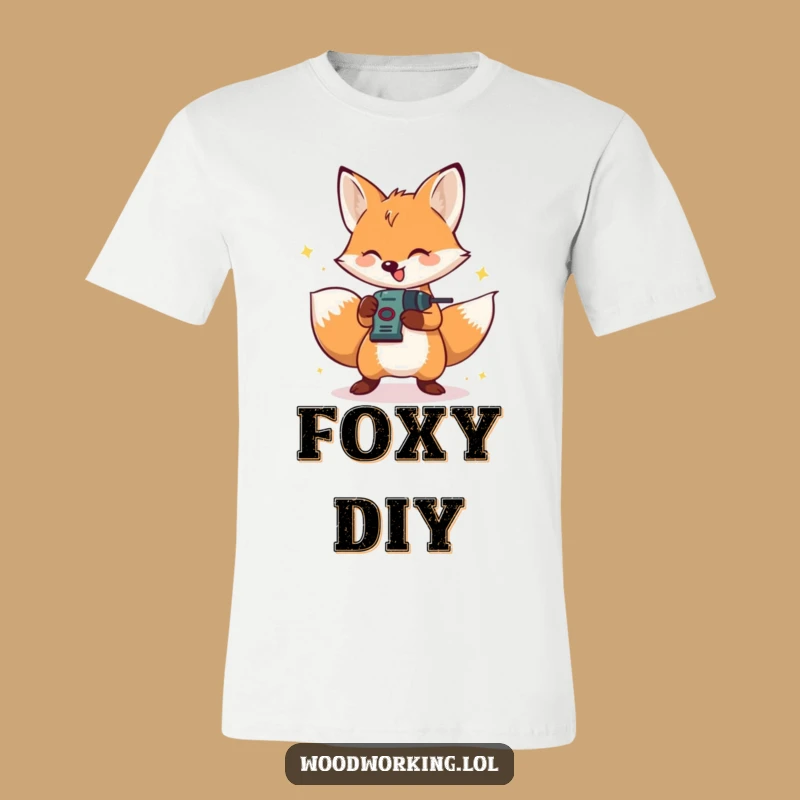 Funny Fox T-Shirt: Energetic Driller - Humorous DIY Gift