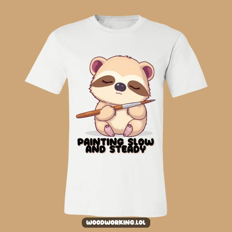 Funny Sloth Artist T-Shirt: Wear Your Slow-Art Style!