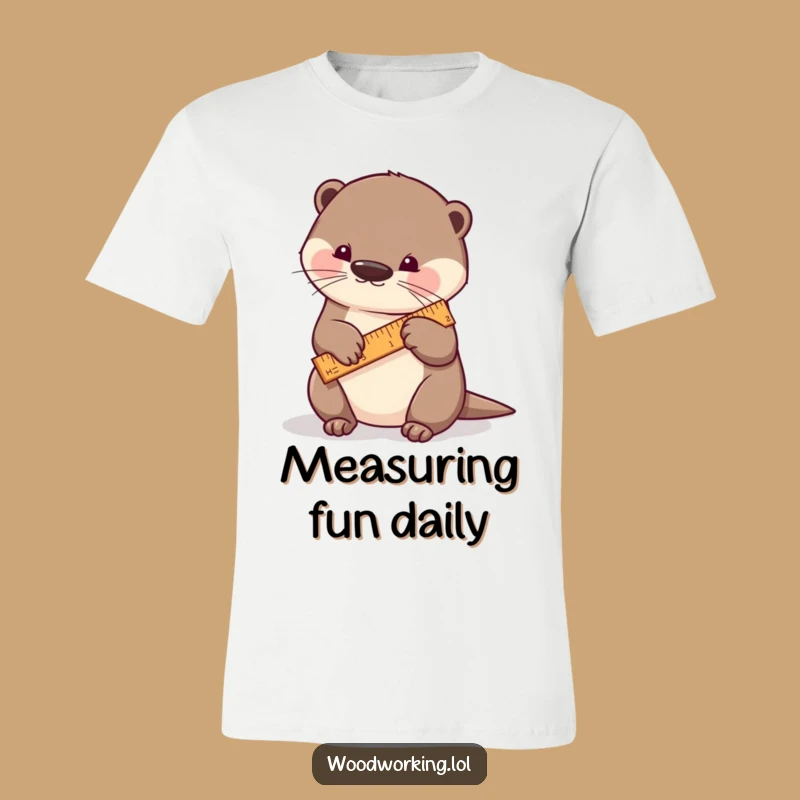 Funny Otter Measuring T-Shirt: Show Off Your Crafty Style!