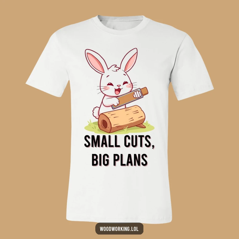 Funny Bunny Woodworker T-Shirt: Saw Your Way to Fun DIY!