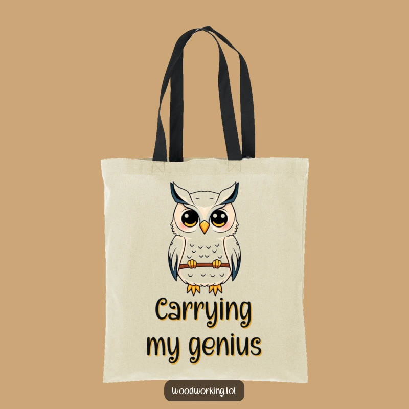 Funny Owl Architect Tote Bag: Carry Your Plans with a Wise Owl